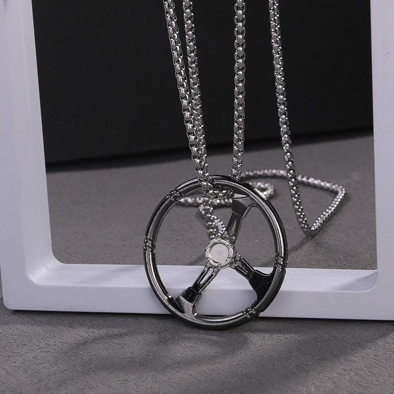 Racing Steering Wheel Cool Modification Car Necklaces