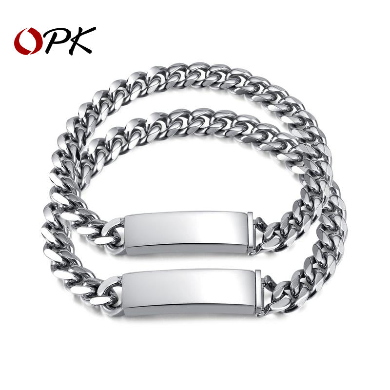 Ornament Summer Fashion Titanium Steel Couple Bracelets