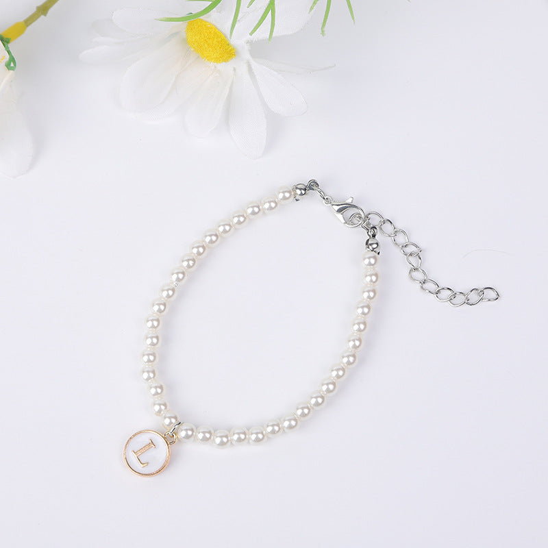 Simple Pearl English Your Name Female Bracelets