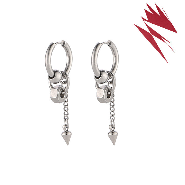 Women's & Men's Long Chain Bar Couple Advanced Sexy Earrings