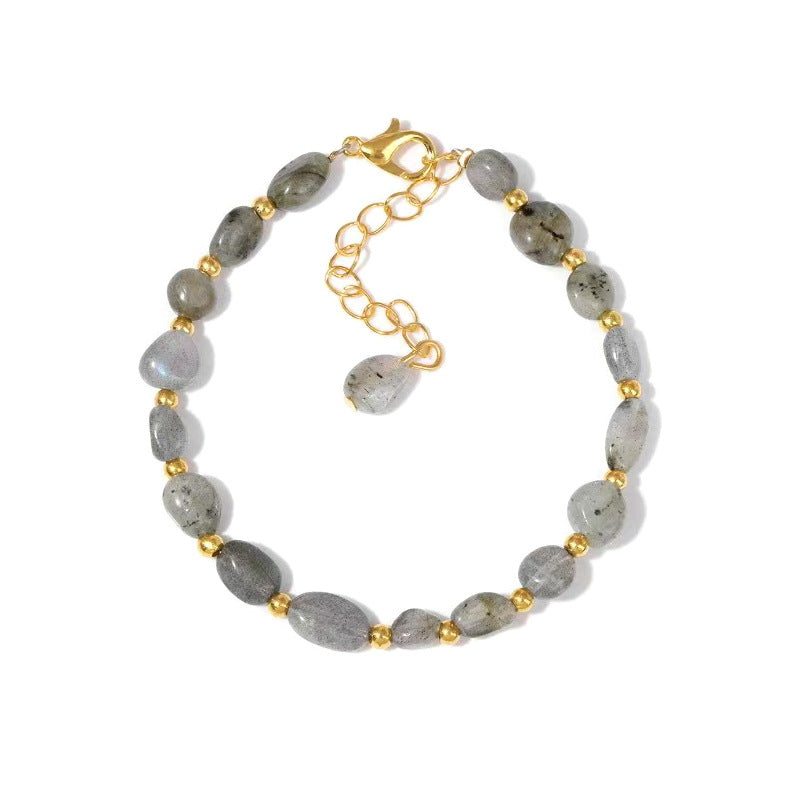 Women's Accompanying Natural Gravel Adjustable Irregular Simple Bracelets