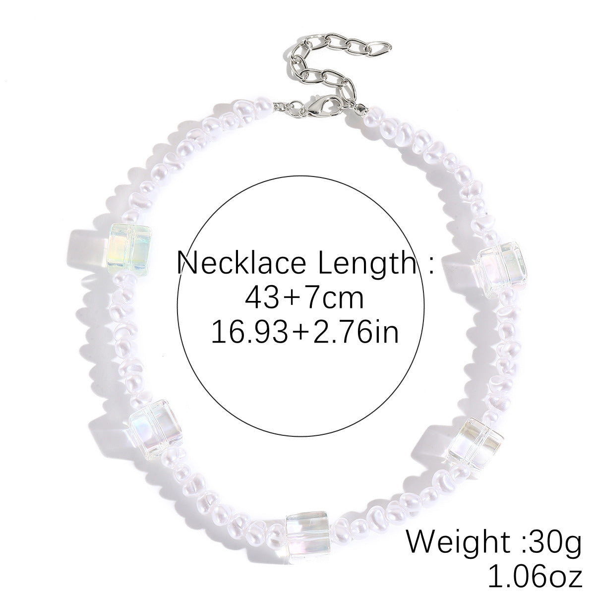 Acrylic Bead Bohemian Crystal Niche High-grade Necklace