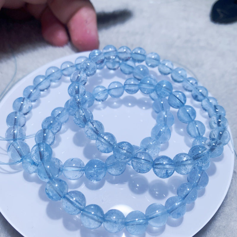 Raw Ore Swiss Blue Topaz Sky London Yellow White Bracelet
