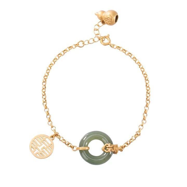 Schnalle Jade weibliche Design-Stil Retro-Armbänder