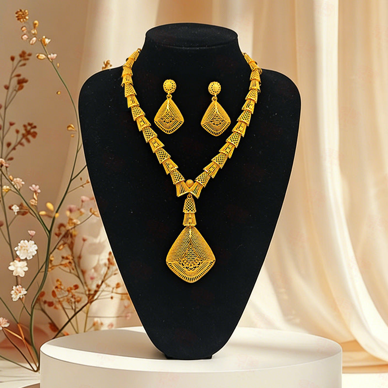 Gold Shop Chinese Bride Wedding High Jewelry Set