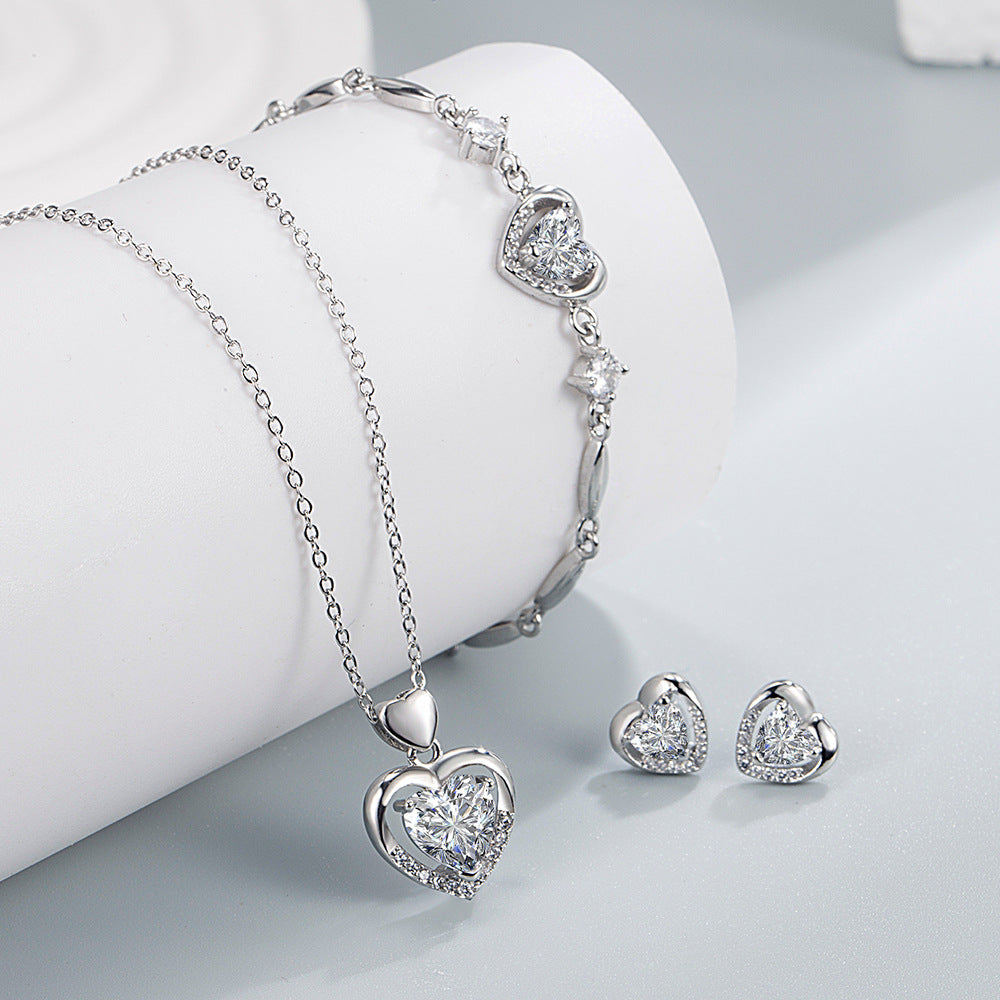 Women's Heart Of Eternity Korean Light Luxury Small Pendants