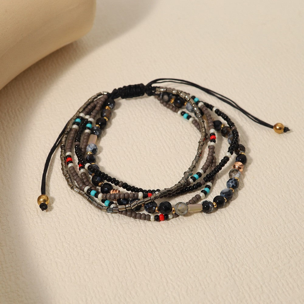 Women's Style Bead Handmade Braided Holiday Versatility For Traveling Ethnic Bracelets