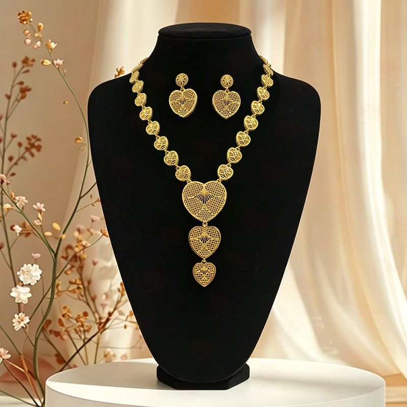 Gold Shop Chinese Bride Wedding High Jewelry Set