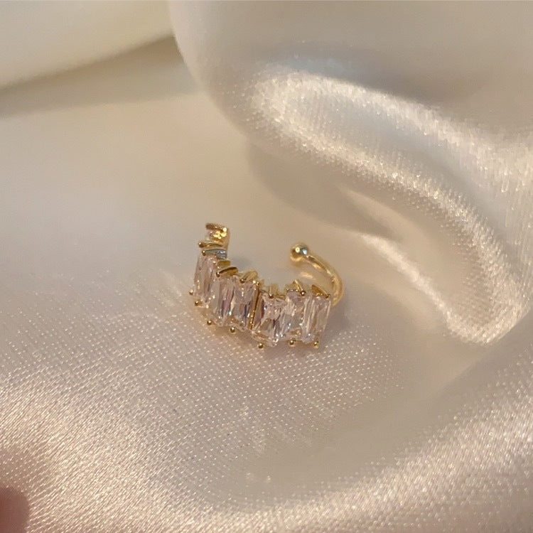 Women's Vintage Zircon Pearl Metal Simple Versatile Ear Clip