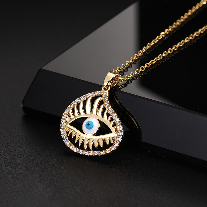 Fashion Devil's Eye Pendant Neck Accessories Necklaces