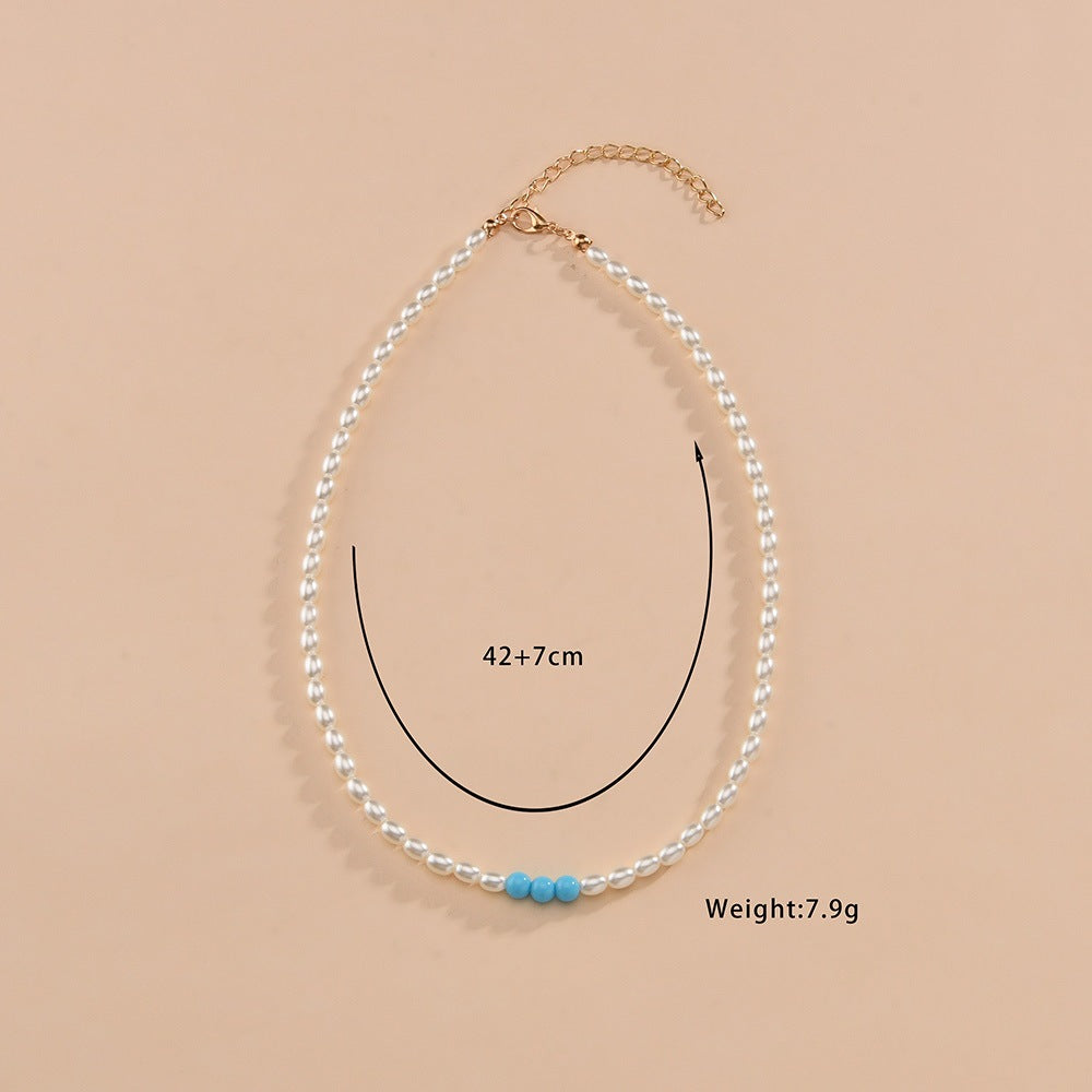 Graceful Oval Imitation Pearl Fashion Handmade Necklaces