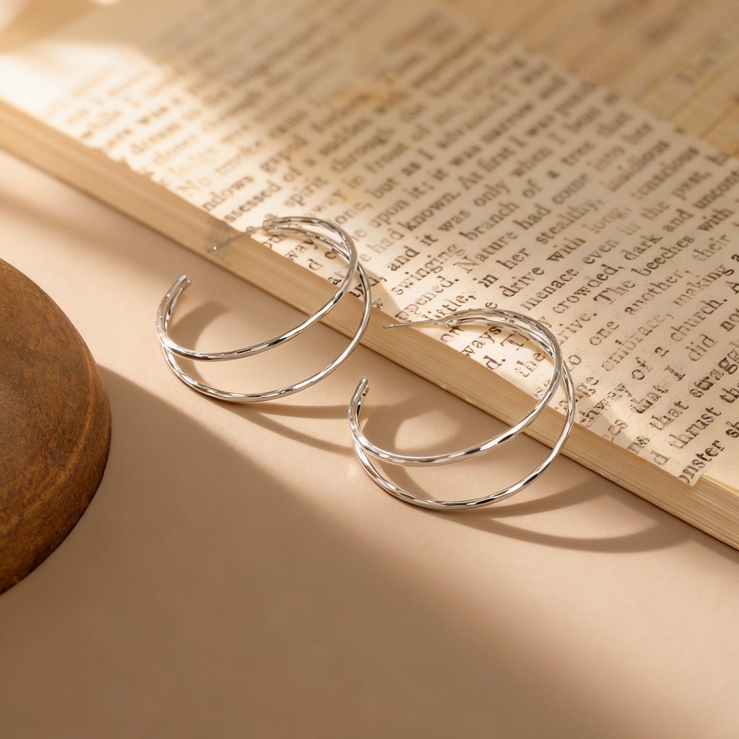 Simple Antique Minimalist Double Auricular Needle Stylish Style Ear Clip