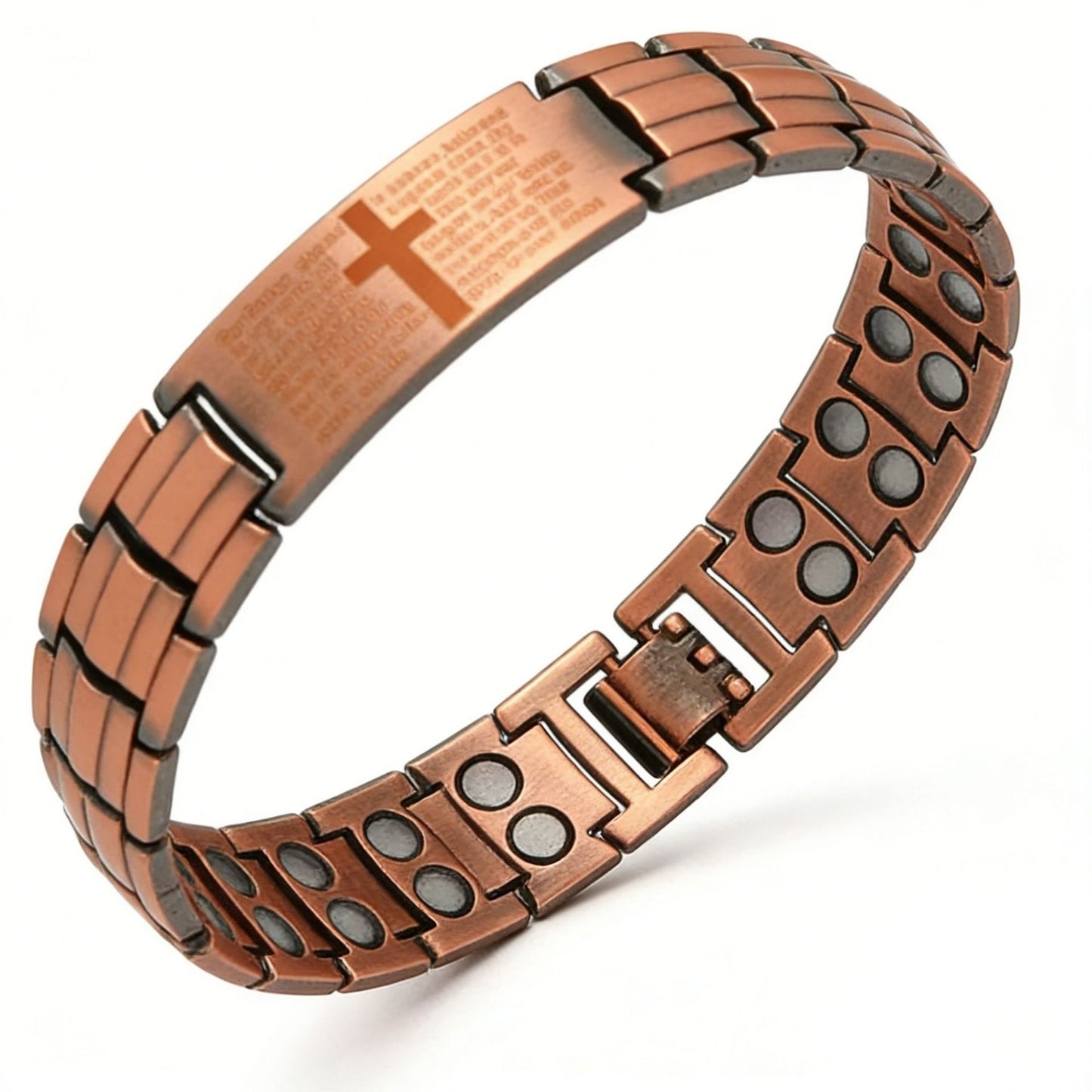 Men's Fashion Retro Environmental Protection Bronze Three Rows Bracelet