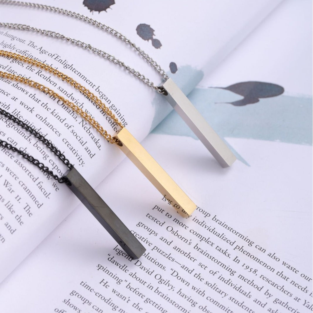Simple Titanium Steel Cold Style Temperament Wild Hip Hop Geometric Necklace