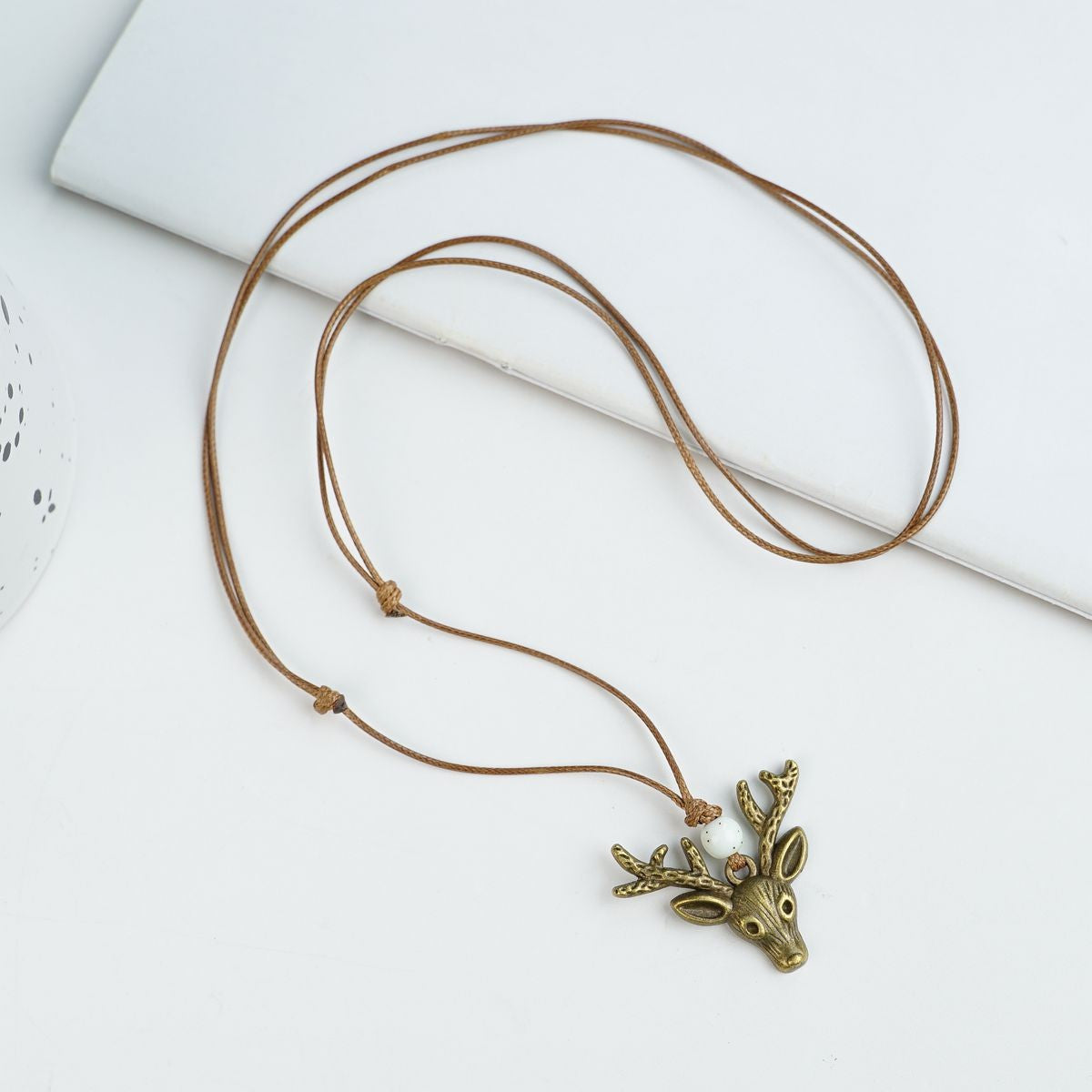 Peace Fu National Fashion Vintage Ceramic Female Longevity Necklaces