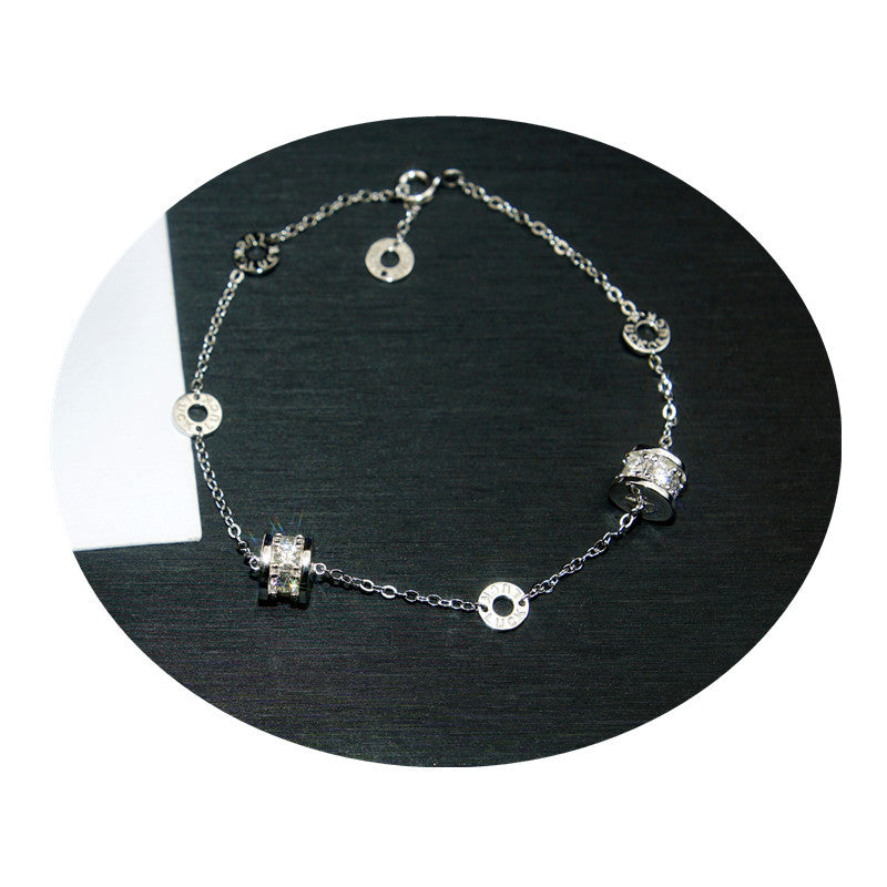 Inlaid Moissanite Small Waist Personality Decoration Bracelets