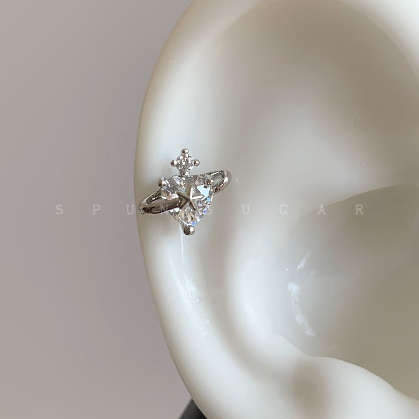 Female Titanium Steel Screw Tightening Buckle Pin Before Stud Earrings
