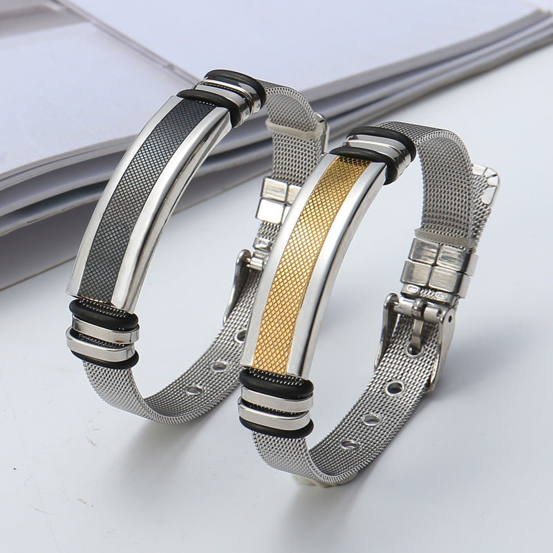 Men's Ornament Titanium Steel Punk Electroplated Corrosion Bracelets