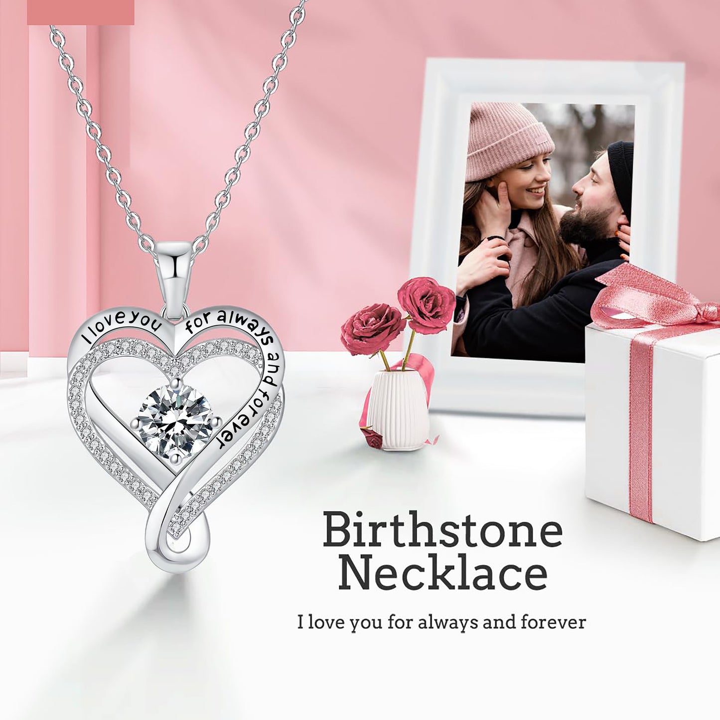 Eternal Double Layers Loving Heart Female Superior Necklace