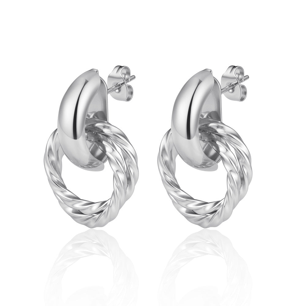 Women's Fashion Trendy Light Luxury Stainless Steel Rings
