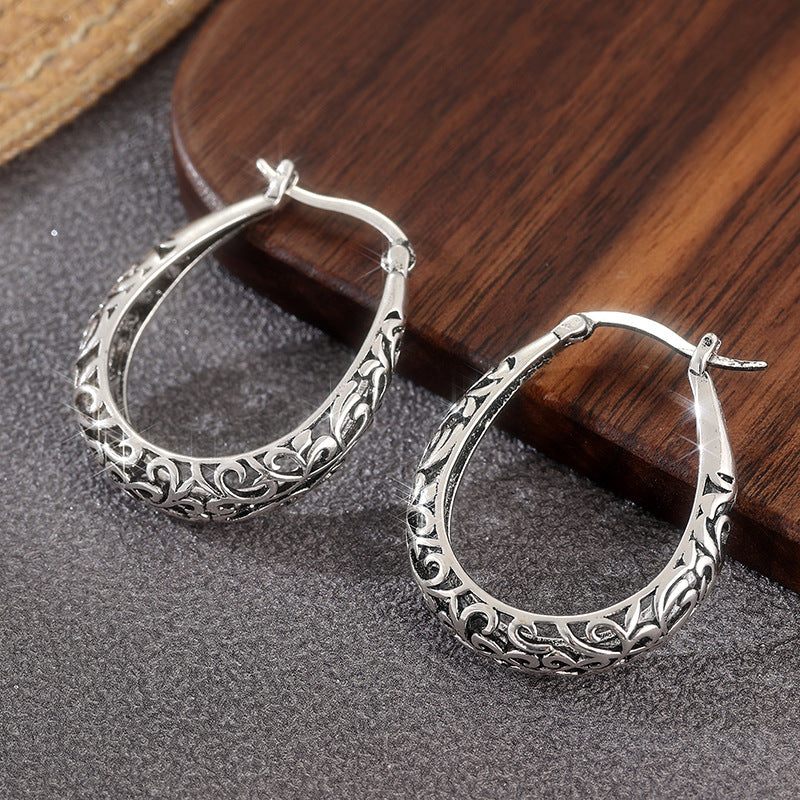 Unique Copper Korean Style Niche Design Earrings