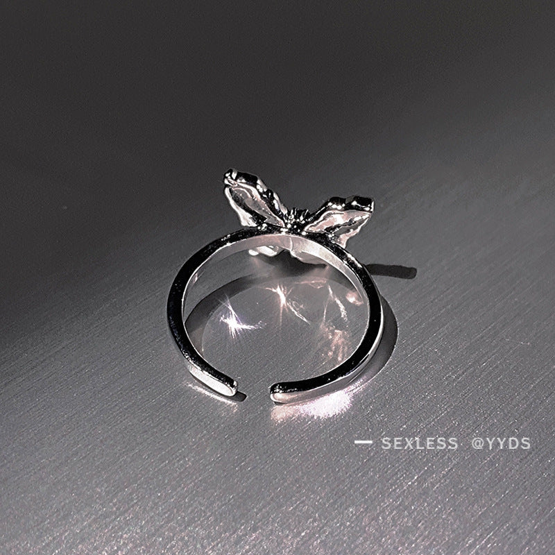 Dark Style Butterfly Female Design Tide Index Finger Personalized Ring
