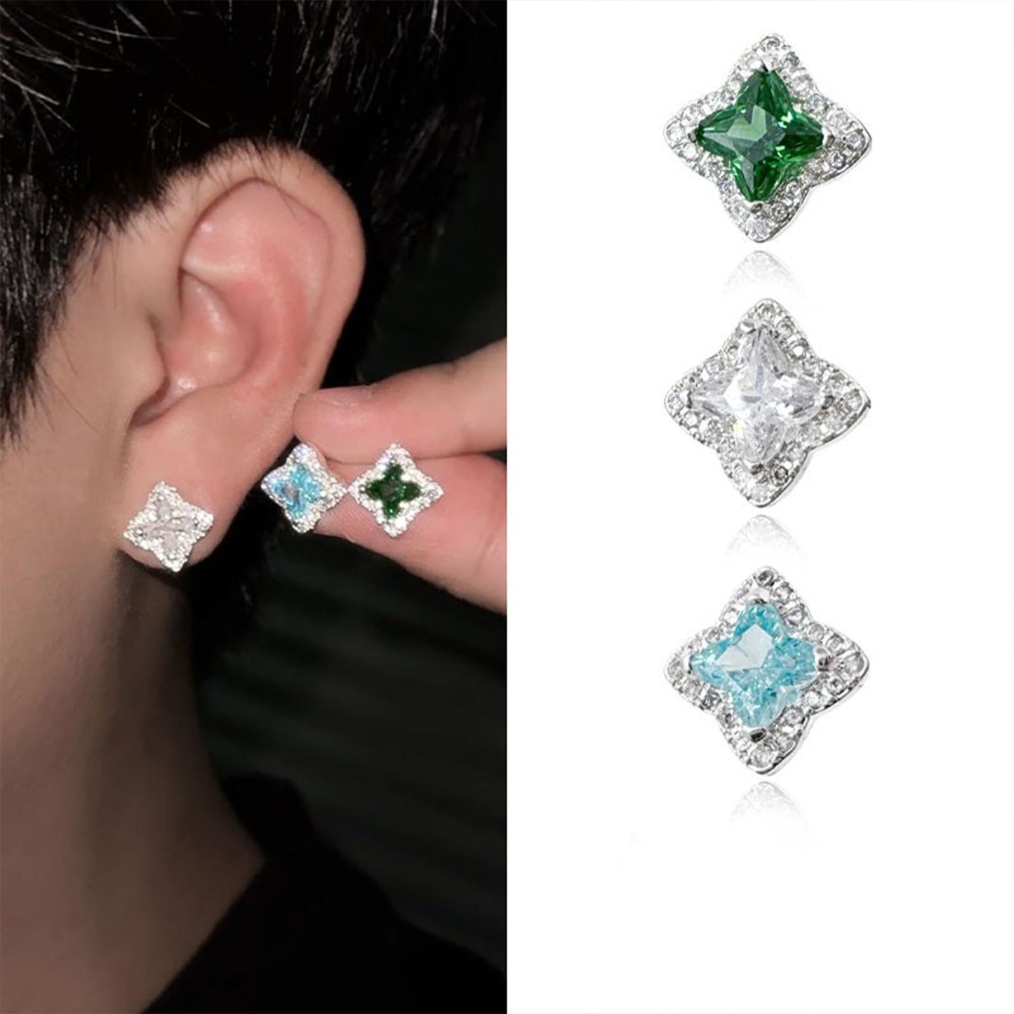 Women's & Men's North Star Ear High-grade Bone Handsome Stud Earrings
