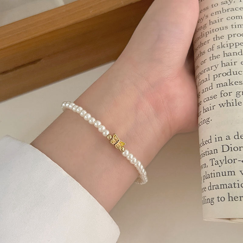 Women's Pearl Brace Lace Light Luxury High-grade Bracelet