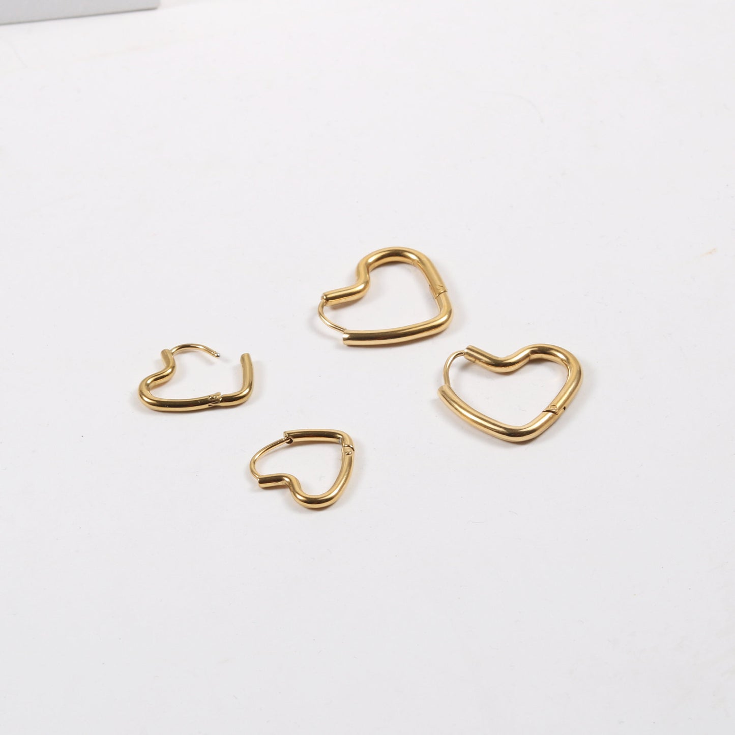 Korean Style Retro Love Ear Clip Stud Earrings