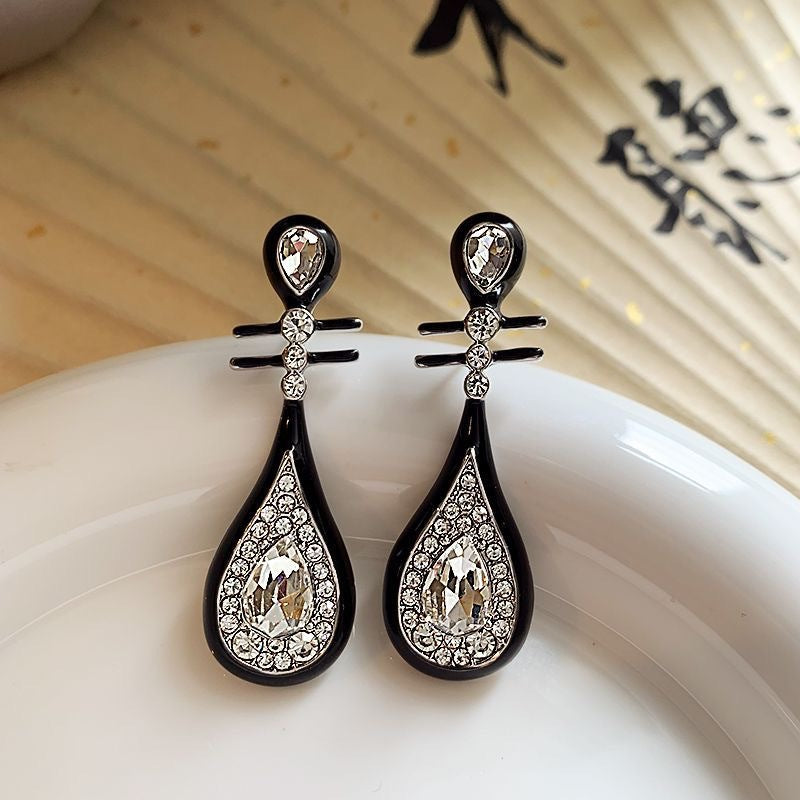 Women's Chinese Ancient Style Tassel National High Sense Stud Earrings