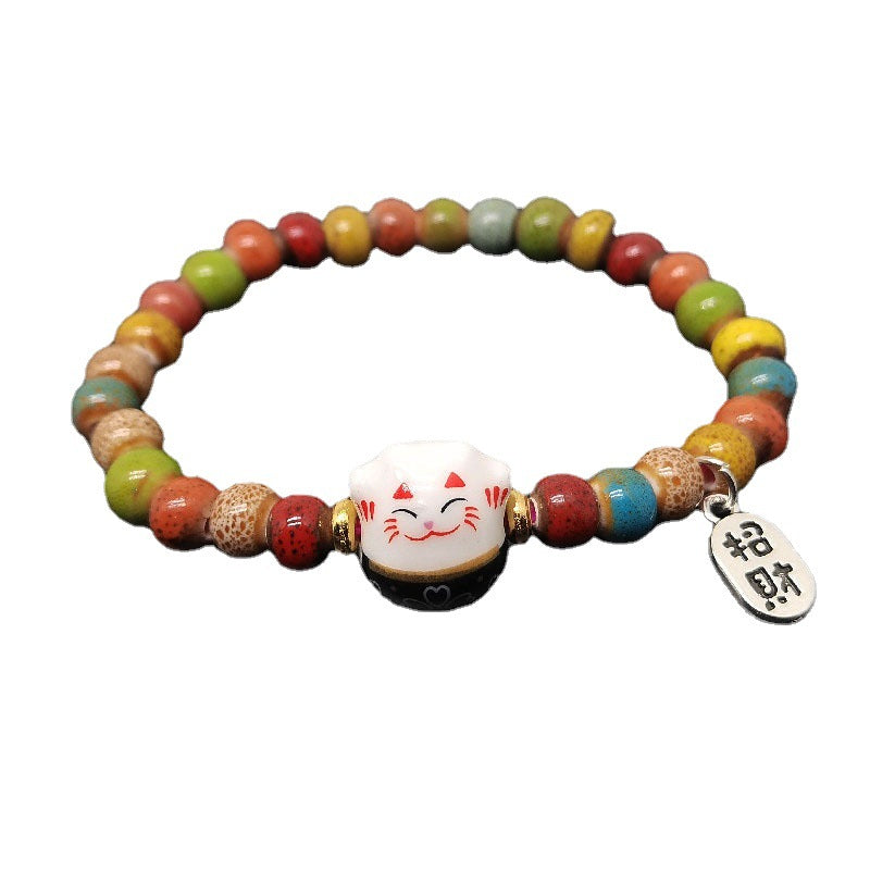 Cat Cartoon Retro Ethnic Style Friend Bracelets