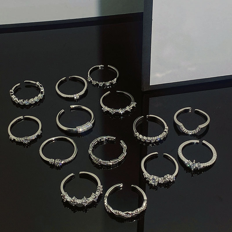 Simple Design Fashion Small Open Female Personalized Cold Style Rings