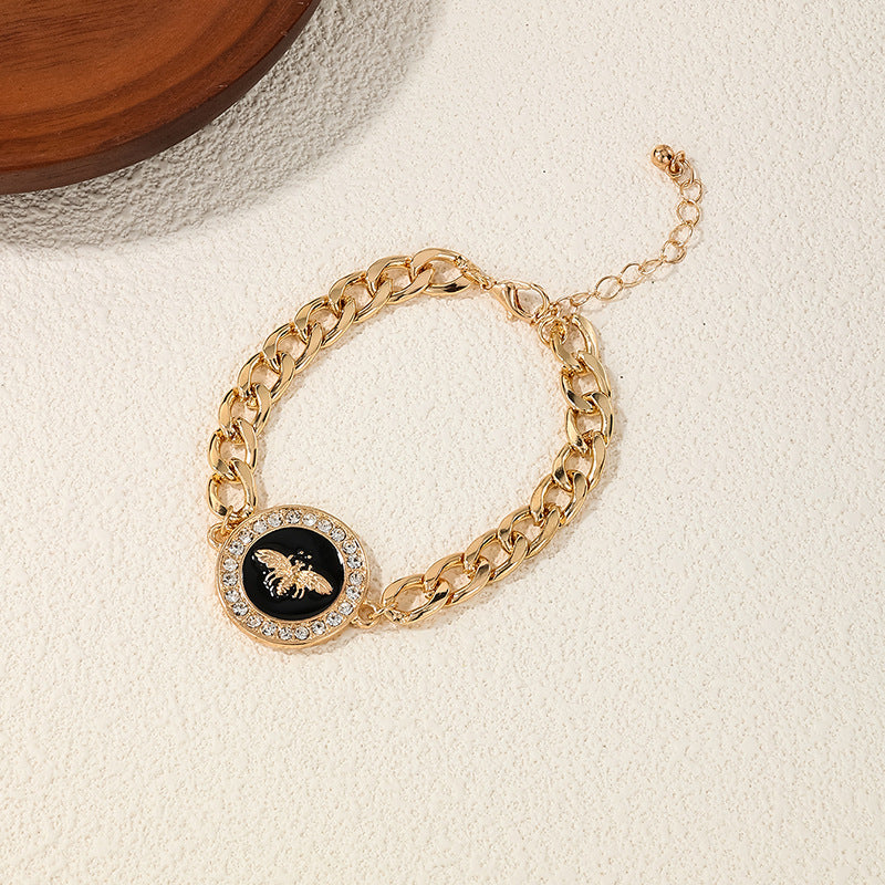 Personality Geometry Round Square Honey Lion Bracelets