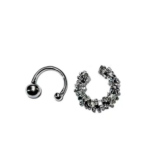 Asymmetric Frosty Style Simple Irregular Elegant Ear Clip