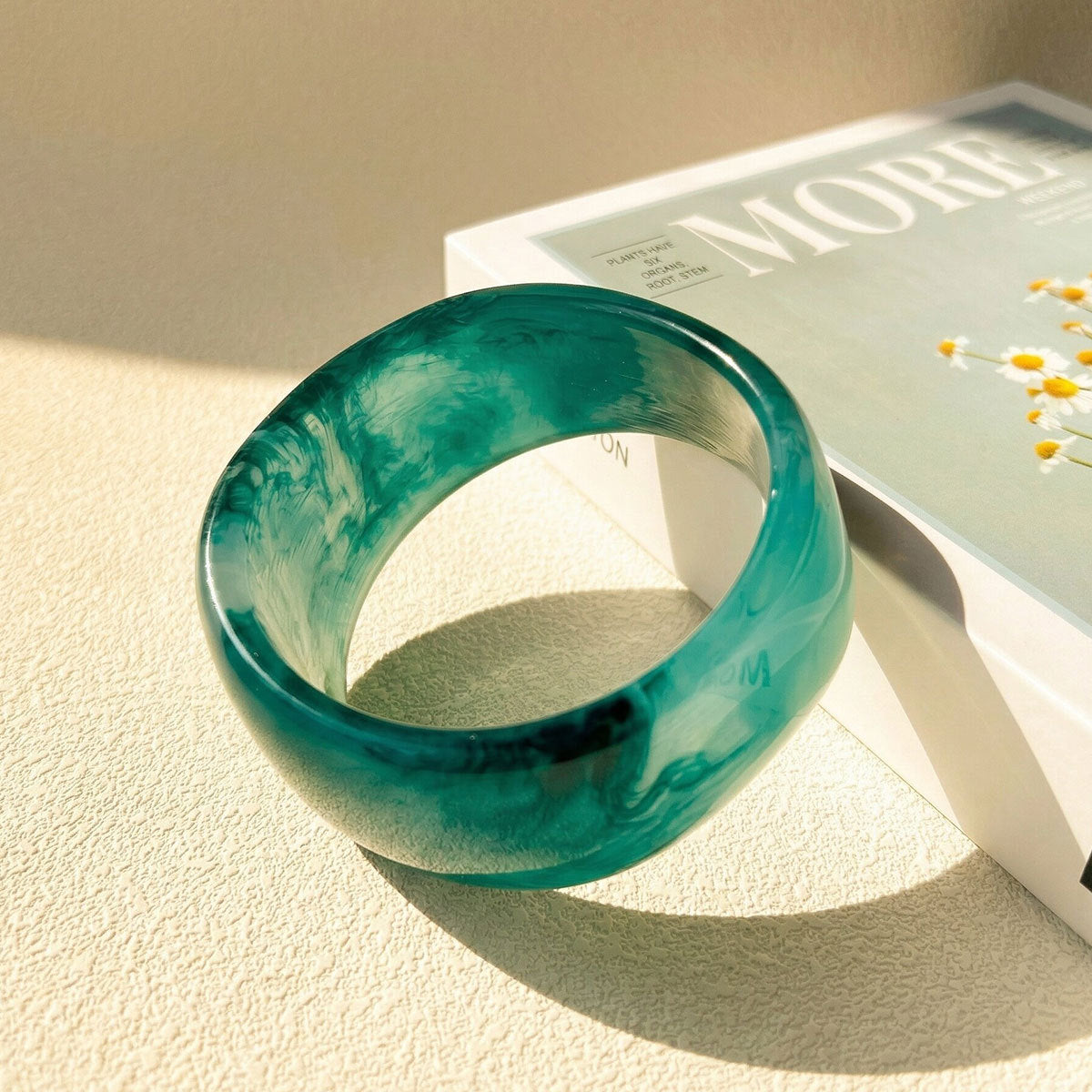 Geometric Resin Stylish Simple Versatile Blue Bracelets
