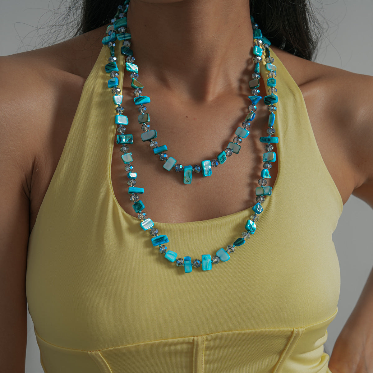 Stacked Niche Personality Vintage Clavicle Chain Light Necklaces