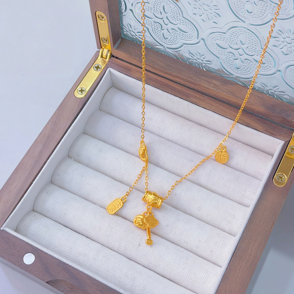 Ginkgo Leaf Variety Retro Affordable Luxury Fashion Design Necklace