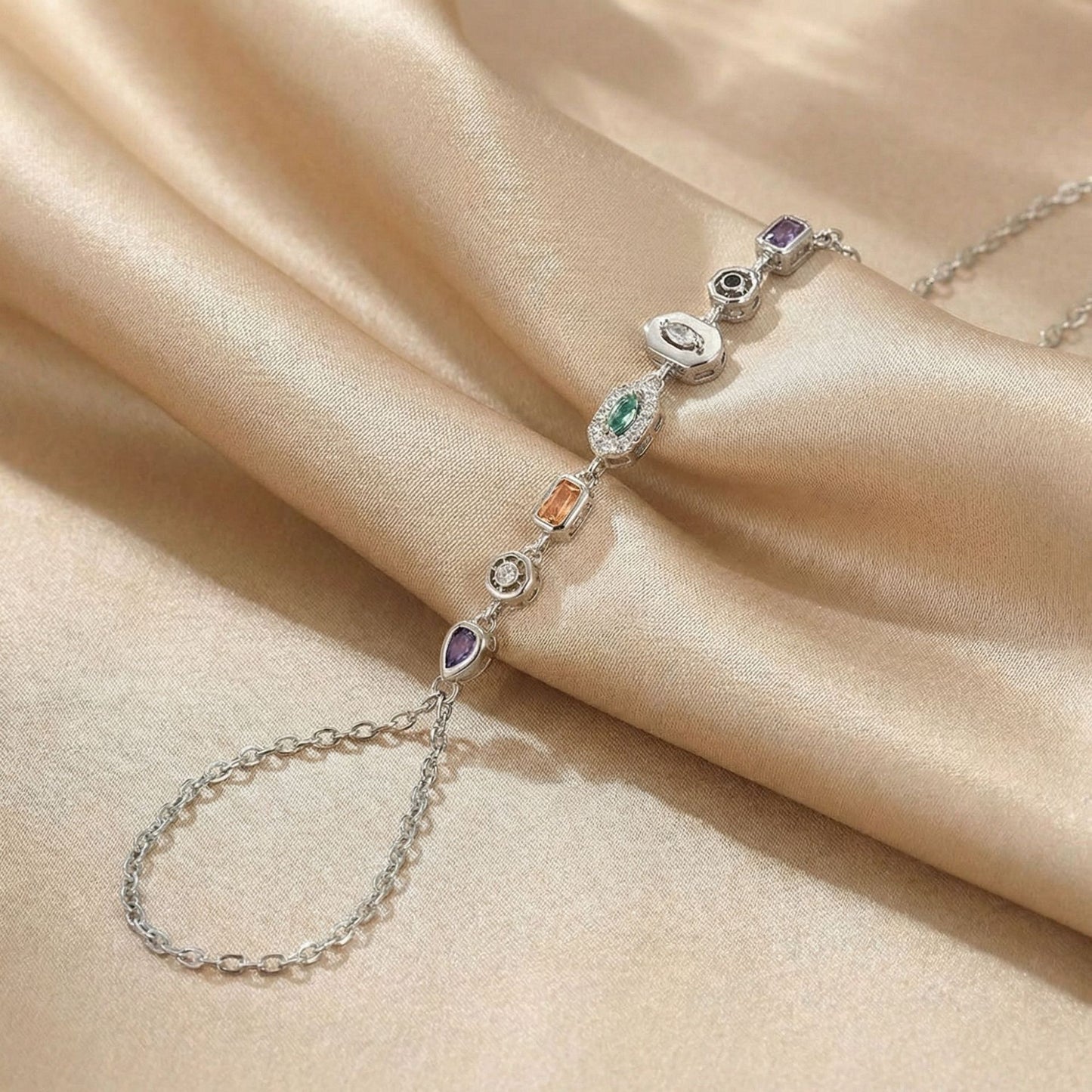 Women's Light Luxury Copper Chain Finger Graceful Personality High-grade Bracelet
