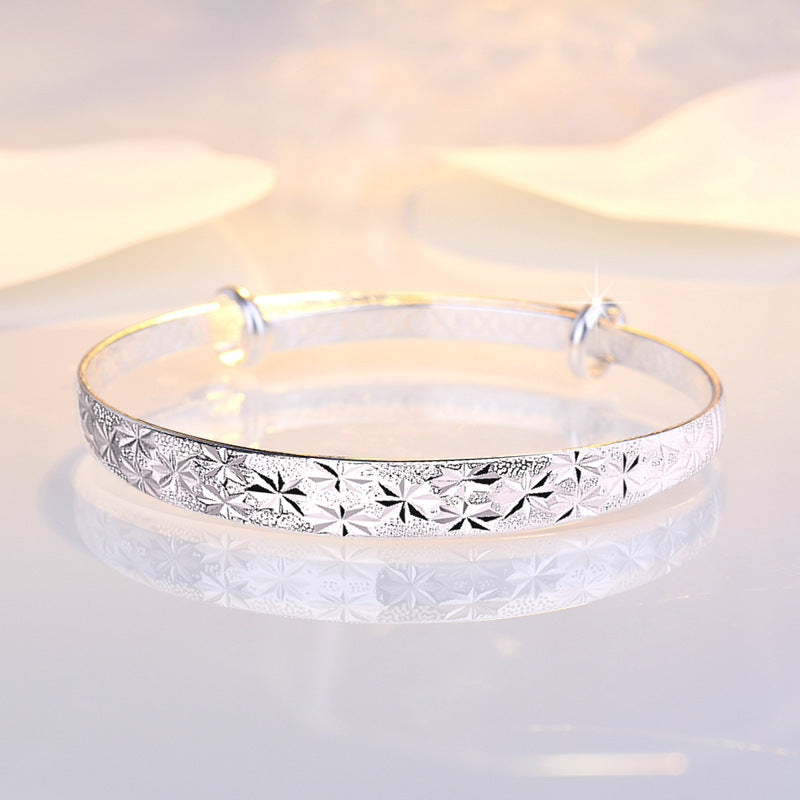 Women's Streaming Filigree Starry Sier-plated Fashion Light Bracelets