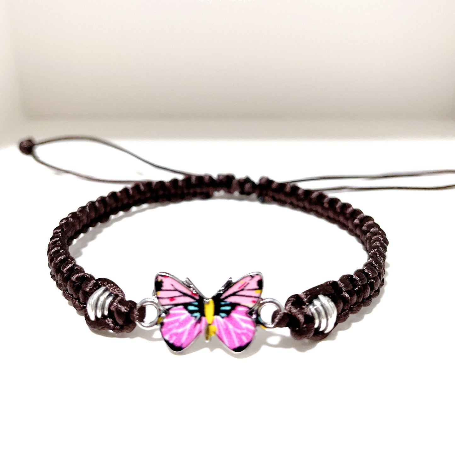 Multicolor Butterfly Couple Adjustable Fashion Friendship Bracelets