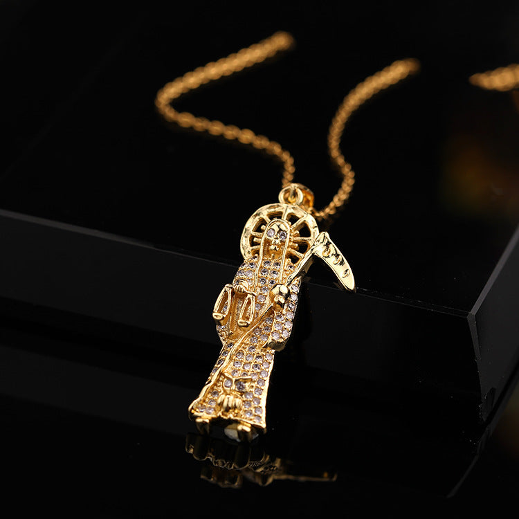 Hip Hop clavicule chaîne Zircon pendentif femme bijoux colliers