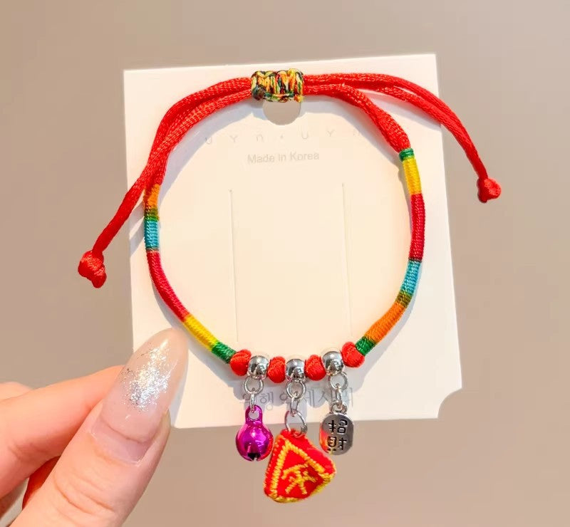 Children's Dragon Boat Festival Colorful Rope Small Hand-woven Line Carrying Strap Bracelet