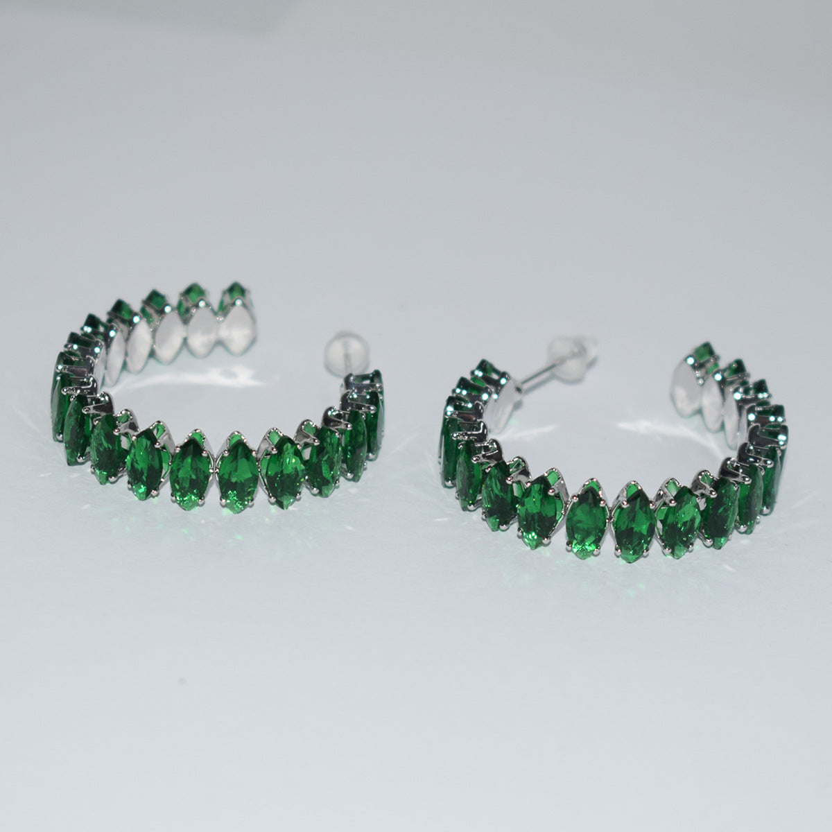 Women's Luxury Zircon Collar Ear Three-piece Horse Eye Fashion Jewelry Set