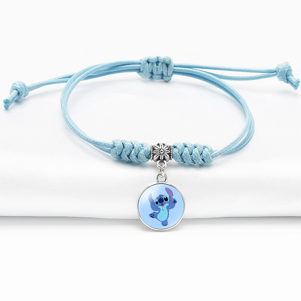 Blaue Cartoon-Dorje-Knoten-Armbänder mit Sternstich