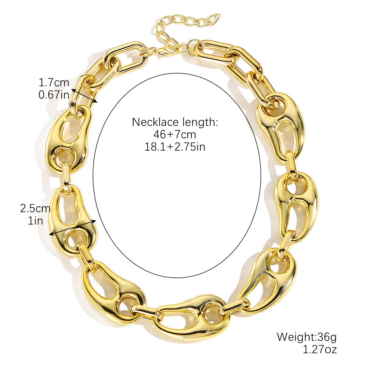 Acrylic Suite Exaggerated Hip Hop Cool Single Layer Leopard Jewelry Set