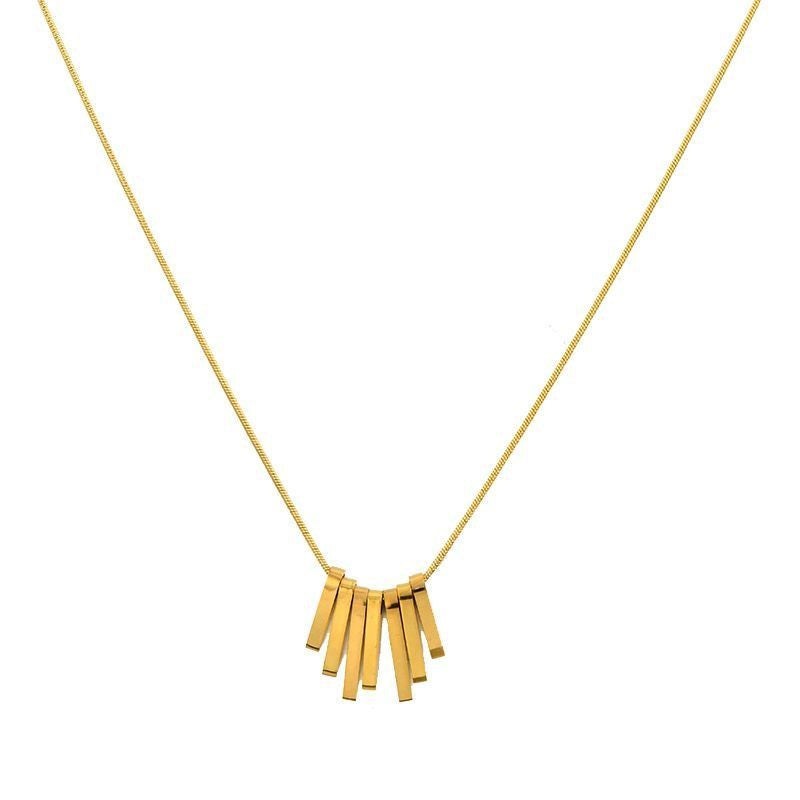 High-grade Simple Retro Gold Tassel Female Trendy Necklaces