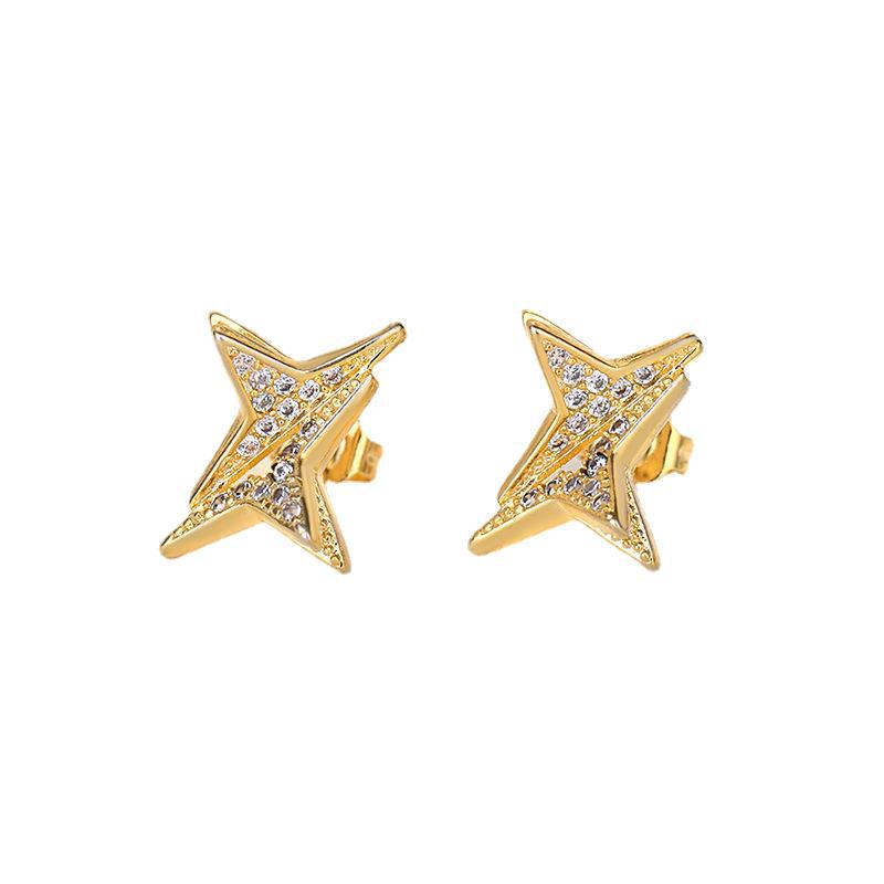 Sterling Sier Needle Simple Female Temperament Stud Earrings