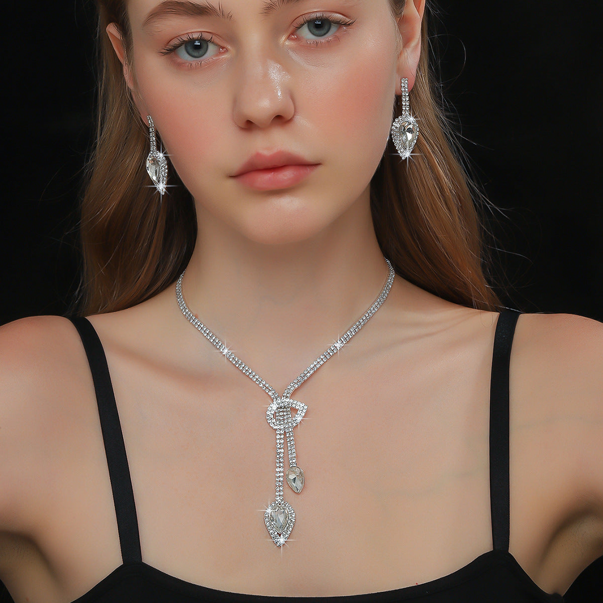 Women's Bridal Suit Wedding Dress Elegant Earrings