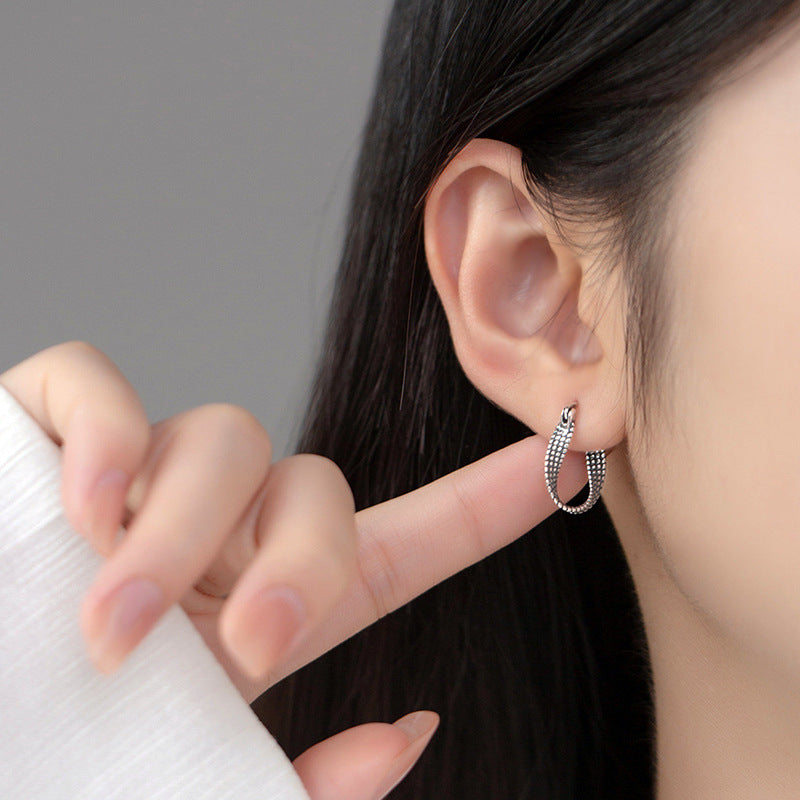 Retro Twist Clip Niche High-grade Temperament Personality Plated Rings