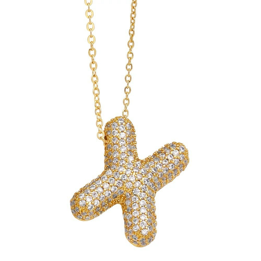 Bubble Balloon Letter English Female Graceful Pendants